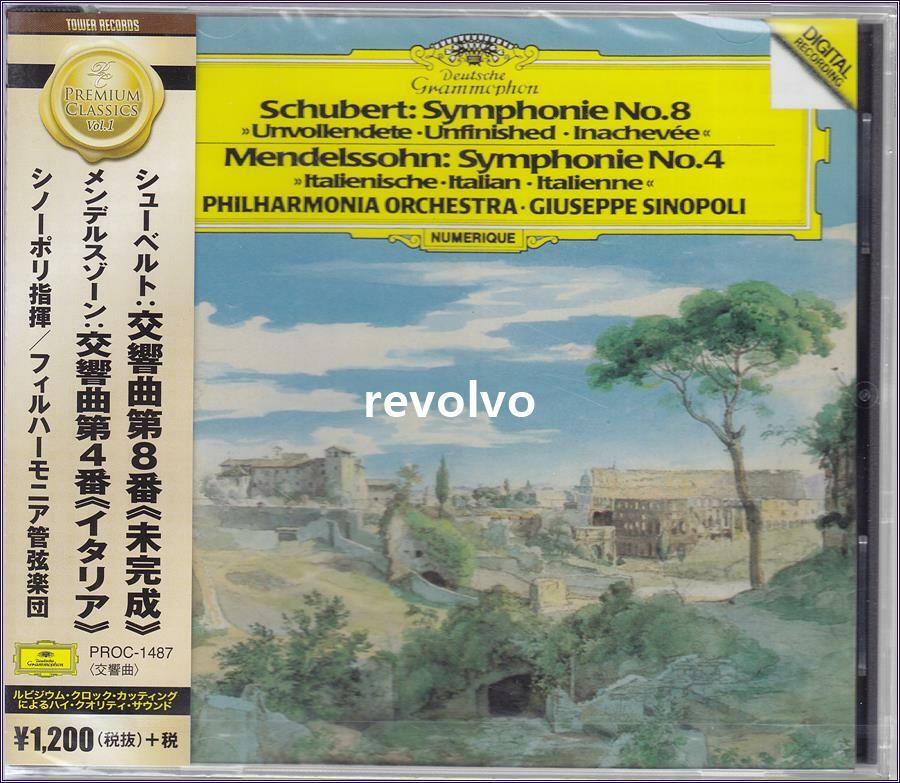 [중고] 슈베르트 : 교향곡 8번 ‘미완성‘& 멘델스존 : 교향곡 4번 ‘이탈리안‘
