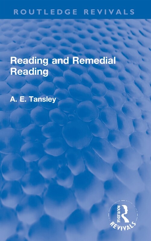 Reading and Remedial Reading (Paperback, 1)