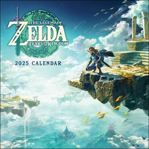 Legend of Zelda: Tears of the Kingdom 2025 Wall Calendar (Wall)