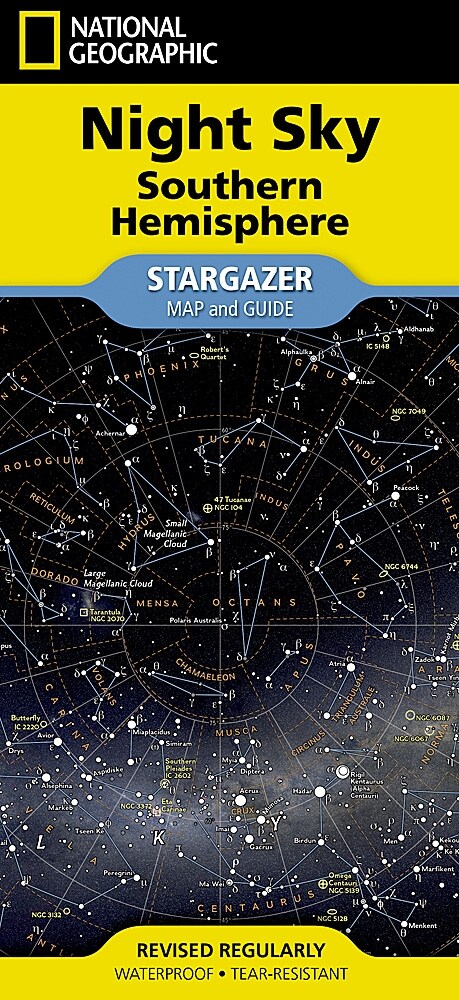 National Geographic Night Sky - Southern Hemisphere Map (Stargazer Folded) (Other, 2024)