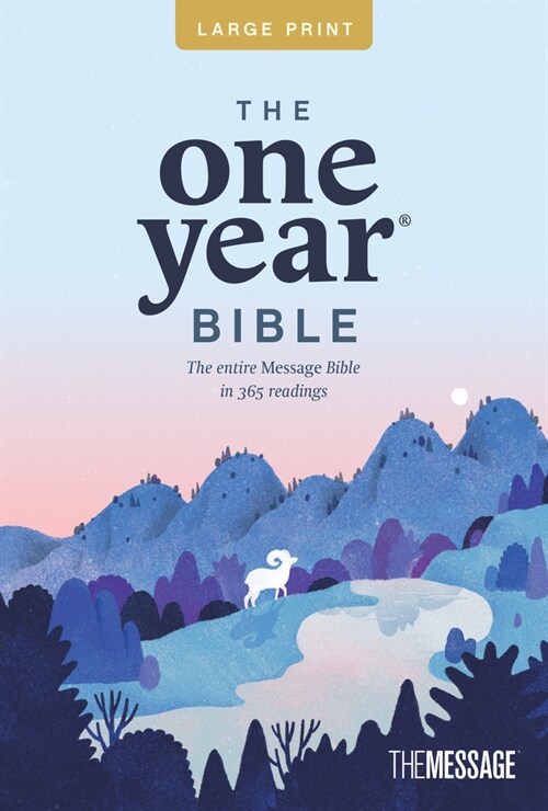 The One Year Bible the Message, Large Print Thinline Edition (Softcover) (Paperback)