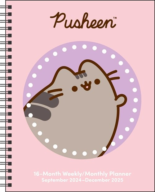 알라딘 Pusheen 16Month 20242025 Weekly/Monthly Planner Calendar (Desk)