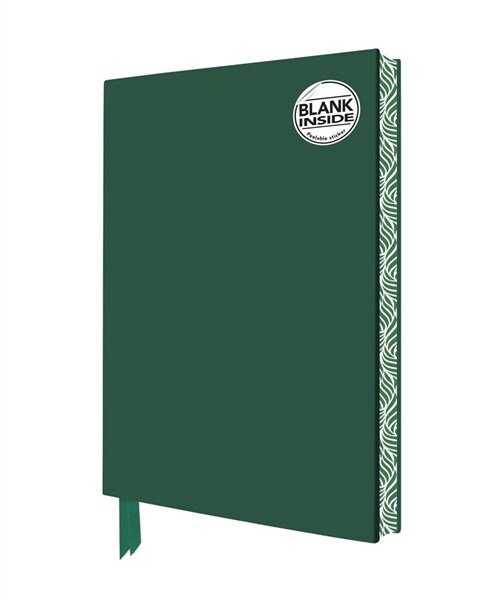 Racing Green Blank Artisan Notebook (Flame Tree Journals) (Notebook / Blank book)