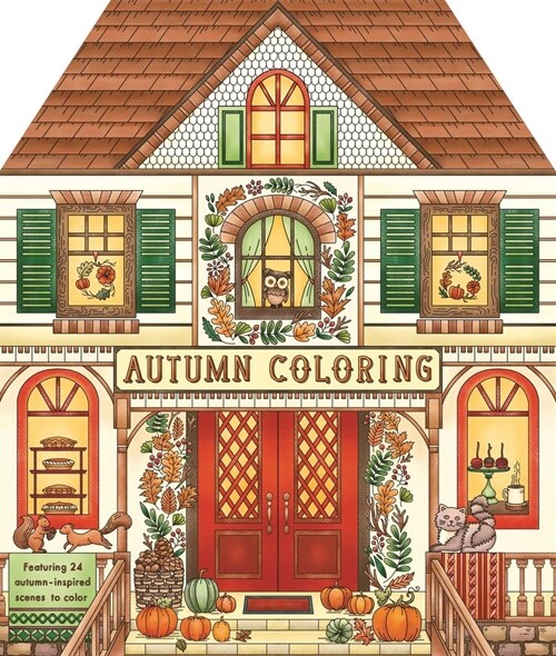 Autumn Coloring: Featuring 24 Sweater-Weather Scenes to Color (Paperback)