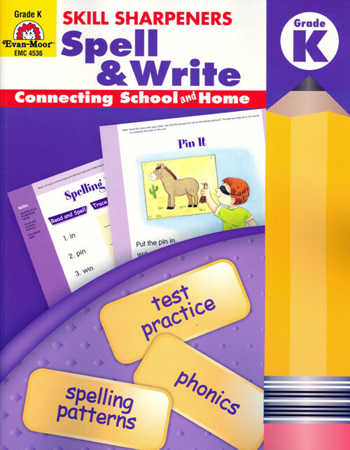 [Evan-Moor] Skill Sharpeners Spell & Write K : Student Book (Paperback + QR)