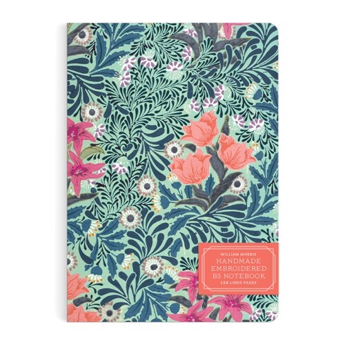 William Morris Bower Handmade Embroidered B5 Journal (Diary or journal)