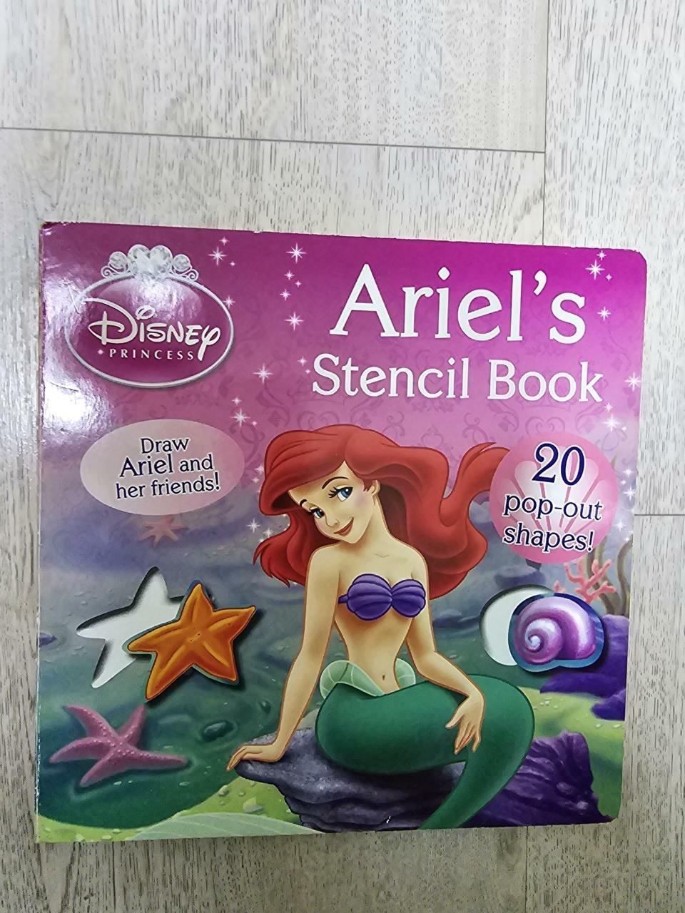 [중고] Disney Ariel‘s Stencil Book