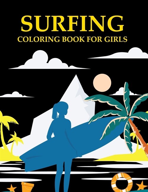 surfing coloring book For Girls (Paperback)