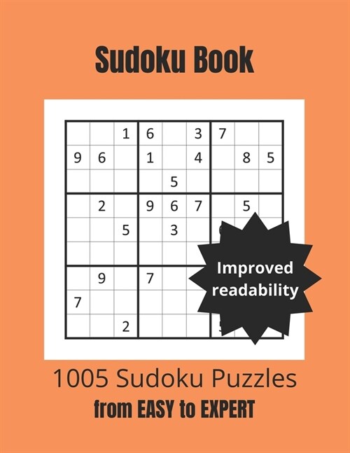 Sudoku Book: 1005 puzzles from easy to hard (Paperback)