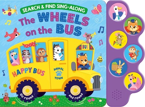 Search & Find: Wheels on the Bus (6-Button Sound Book) (Board Books)