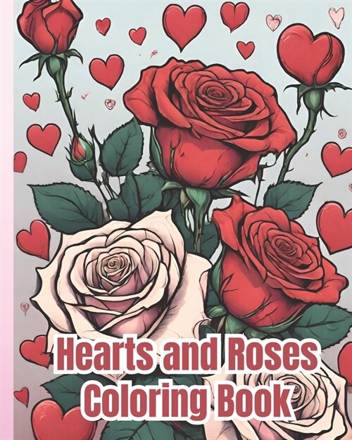 Hearts and Roses Coloring Book: Fabulous Coloring Book Features Beautiful Illustrations, Roses Coloring Pages To Relieve Stress And Relax (Paperback)
