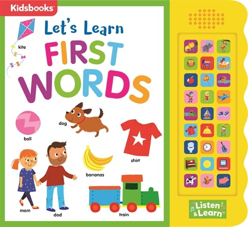 27-Button Sound Book Lets Learn First Words (Board Books)