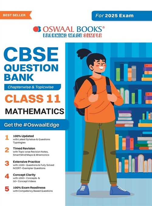 Oswaal CBSE Question Bank Class 11 Mathematics, Chapterwise and Topicwise Solved Papers For 2025 Exams (Paperback)
