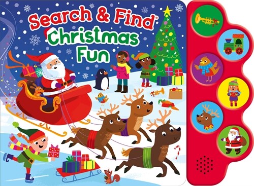 Search & Find Christmas Fun (6-Button Sound Book) (Board Books)