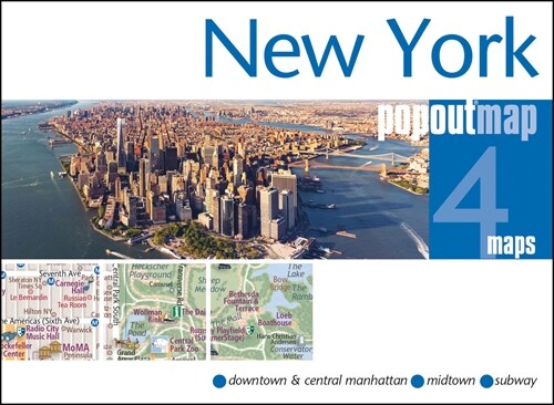 New York PopOut Map - pocket size, pop up map of new york city (Sheet Map, folded)