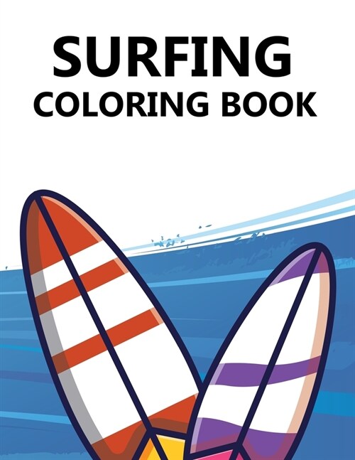 surfing coloring book (Paperback)