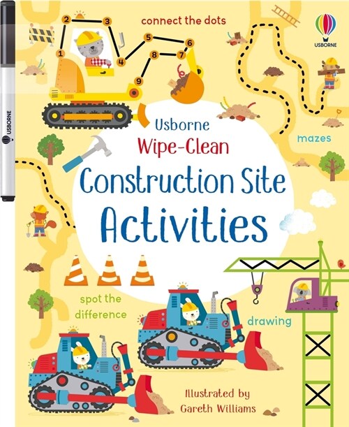 Wipe-Clean Construction Site Activities (Paperback)