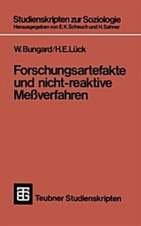 Forschungsartefakte Und Nicht-Reaktive Me?erfahren (Paperback, 1974)