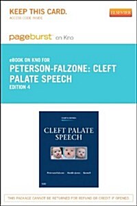 Cleft Palate Speech Pageburst on KNO Retail Access Code (Pass Code, 4th)