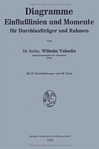 Diagramme Einflu?inien Und Momente F? Durchlauftr?er Und Rahmen (Paperback, 1950)