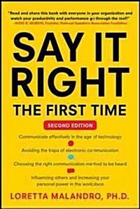 Say It Right the First Time (Paperback, 2nd)