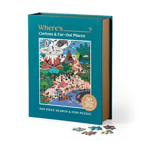 Wheres ________? Curious and Far Out Places 500 Piece Search and Find Puzzle (Jigsaw)