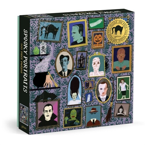 Spooky Portraits 500 Piece Foil Puzzle (Jigsaw)