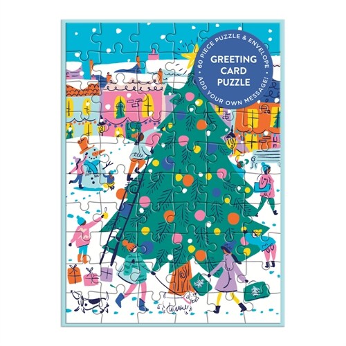 Merry & Bright Greeting Card Puzzle (Jigsaw)
