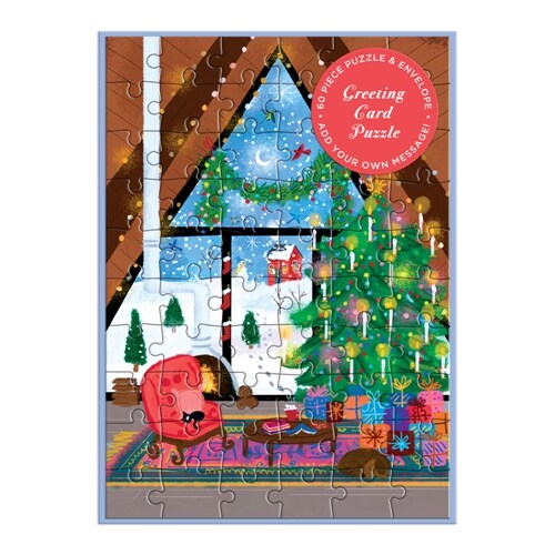 Joy Laforme Cozy Cabin Greeting Card Puzzle (Jigsaw)