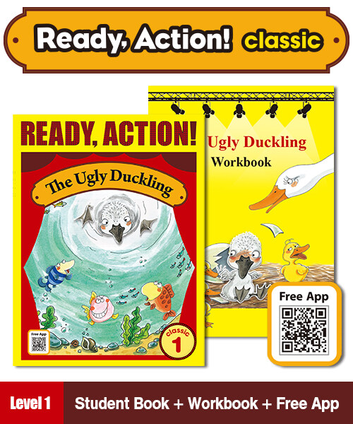Ready Action Classic Low : The Ugly Duckling (Student Book + App QR + Workbook)