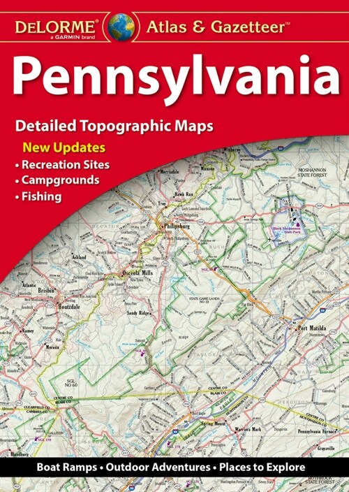 Delorme Atlas & Gazetteer: Pennsylvania (Paperback)