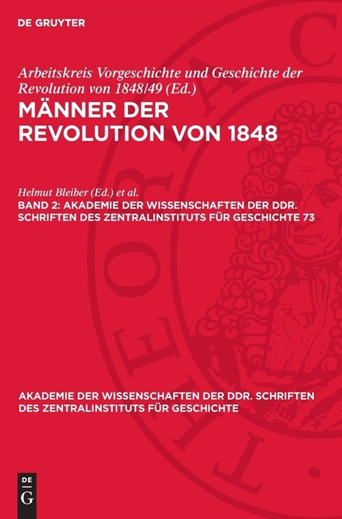 M?ner Der Revolution Von 1848, Band 2 (Hardcover, Reprint 2024)