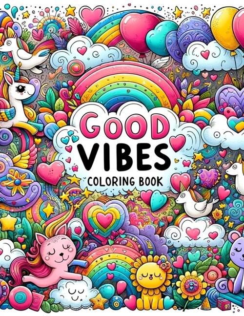 Good Vibes Coloring Book: Harmony in Hues, Celebrate Lifes Little Joys, Diving into a Collection of Feel-Good Images and Phrases That Inspire C (Paperback)