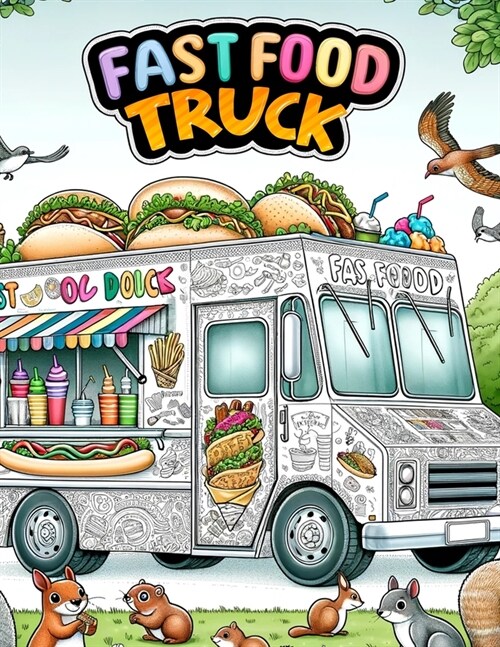 Fast Food Truck: Dive into the dynamic universe, where every illustration serves up a fusion of culinary art and street culture, inviti (Paperback)