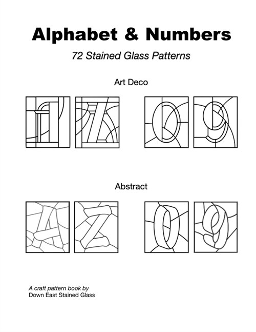 Stained Glass Alphabet and Numbers (Paperback)