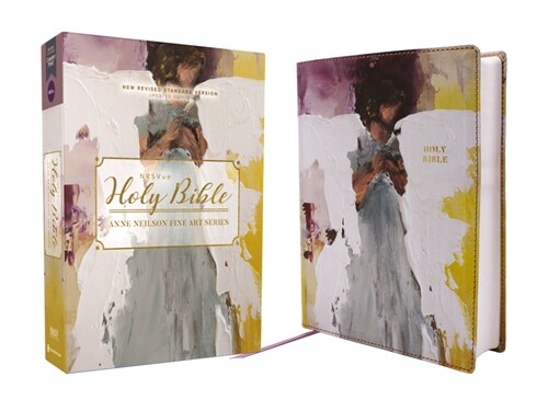 Nrsvue, Holy Bible, Anne Neilson Angel Art Series, Leathersoft, Multi-Purple, Comfort Print (Imitation Leather)