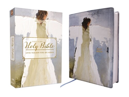 Amplified Holy Bible, Anne Neilson Angel Art Series, Leathersoft, Blue (Imitation Leather)