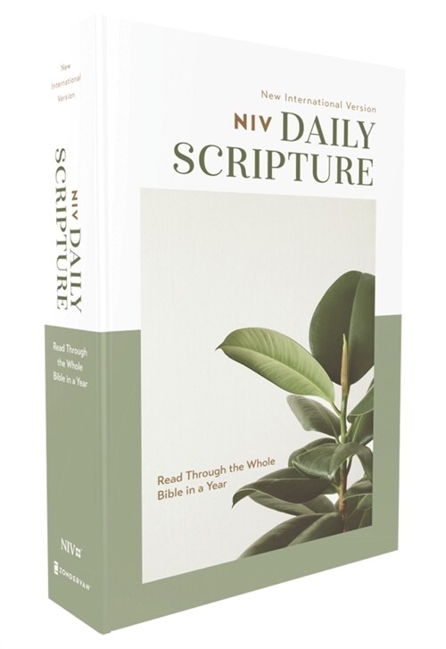 Niv, Daily Scripture, Paperback, White/Sage, Comfort Print: 365 Days to Read Through the Whole Bible in a Year (Paperback)