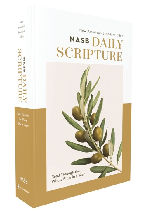 Nasb, Daily Scripture, Paperback, White/Olive, 1995 Text, Comfort Print: 365 Days to Read Through the Whole Bible in a Year (Paperback)