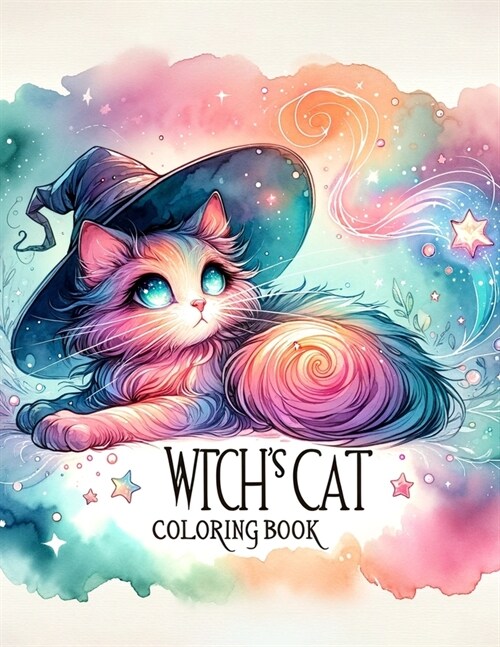 Witches Cat Coloring Book: Amazing Featuring Beautiful Design With Stress Relief and Relaxation.For All ages (Paperback)