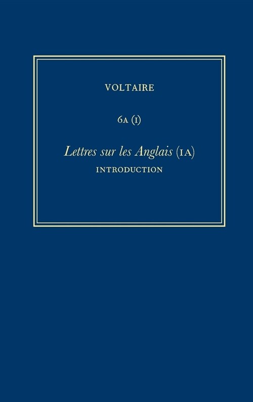 Complete Works of Voltaire 6A (I) (Hardcover)