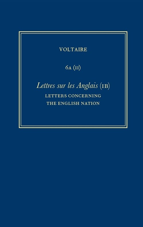 Complete Works of Voltaire 6A (II) (Hardcover)