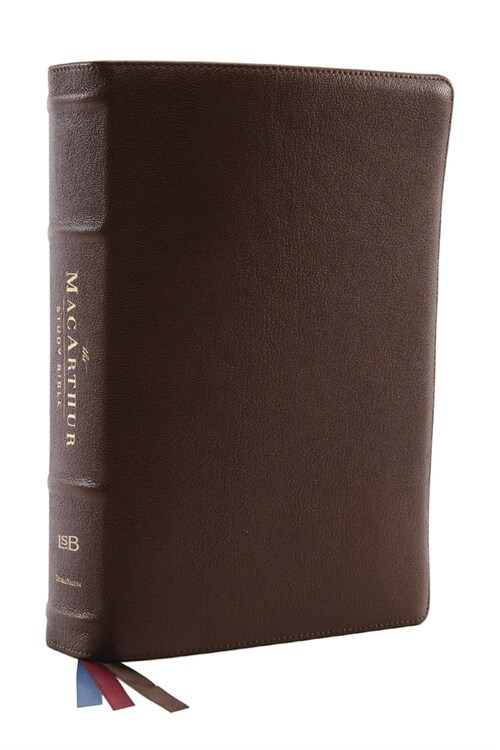 MacArthur Study Bible 2nd Edition: Unleashing Gods Truth One Verse at a Time (Lsb, Brown Premium Goatskin Leather, Comfort Print) (Leather)