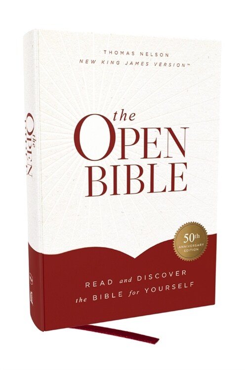 The Open Bible: Read and Discover the Bible for Yourself (Nkjv, Hardcover, Red Letter, Comfort Print) (Hardcover)