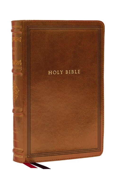 KJV Large Print Reference Bible, Brown Leathersoft, Red Letter, Comfort Print (Sovereign Collection): Holy Bible, King James Version (Imitation Leather)
