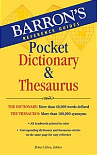 Pocket Dictionary & Thesaurus (Paperback, Student)