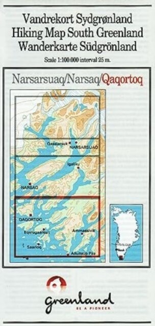 Qaqortoq (3) South Greenland (Sheet Map, folded)