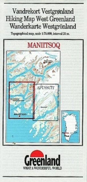 Maniitsoq (14) West Greenland (Sheet Map, folded)