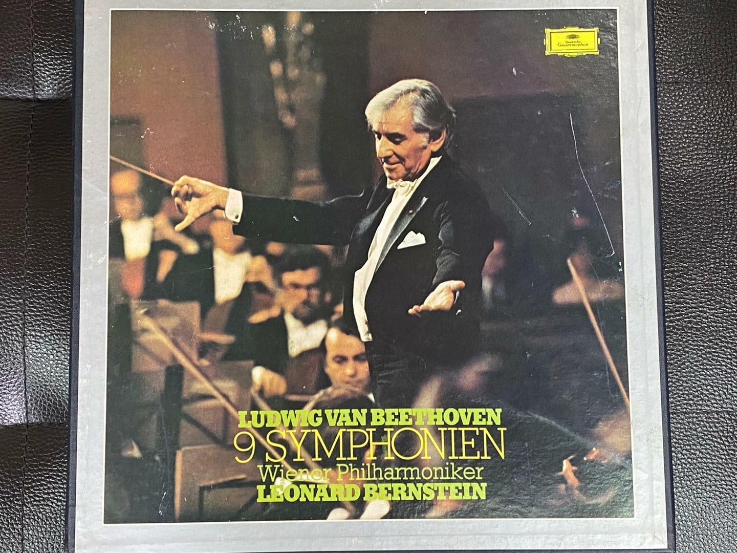 [중고] [LP] 레너드 번스타인 - Leonard Bernstein - Beethoven 9 Symphonien 8Lps [Box] [성음-라이센스반]