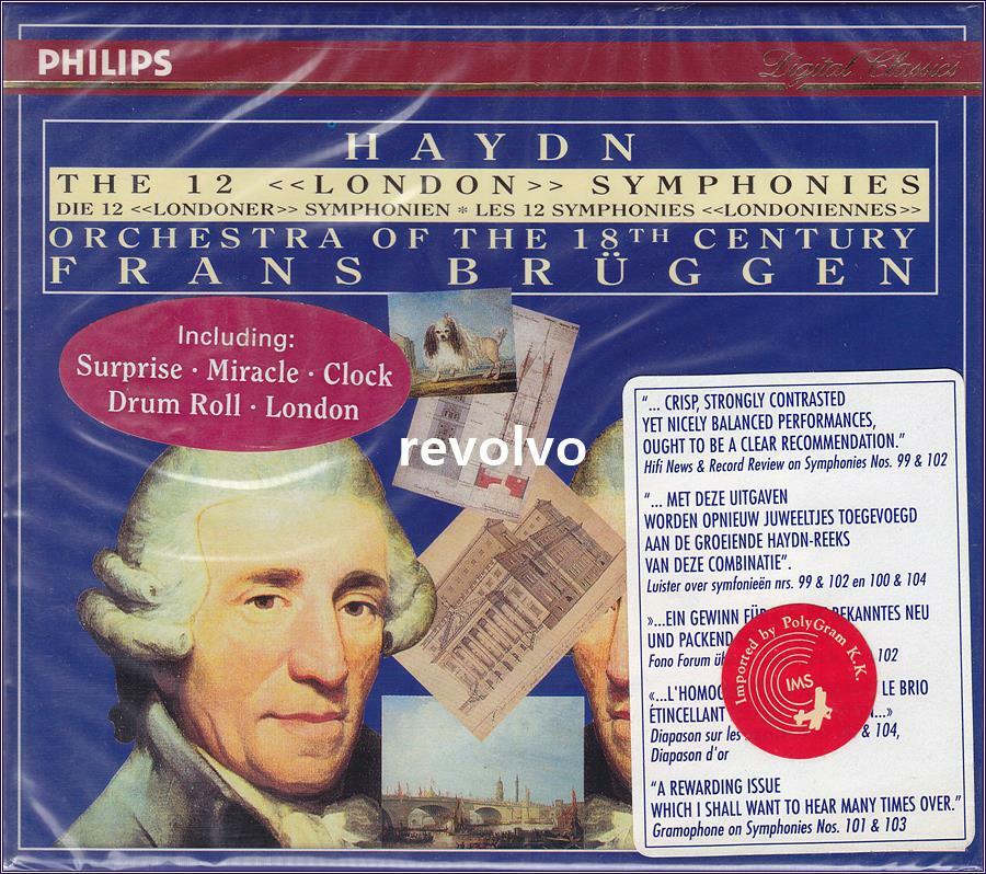 [중고] Haydn : The 12 London Symphonies / Frans Bruggen (4CD) 